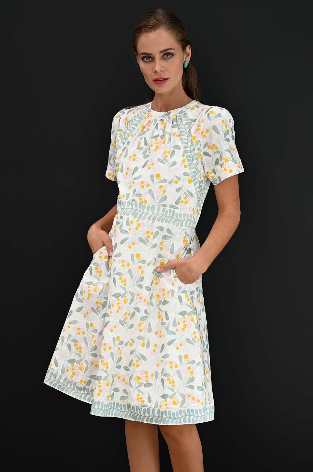 Oscar Dress Mini Berry Print