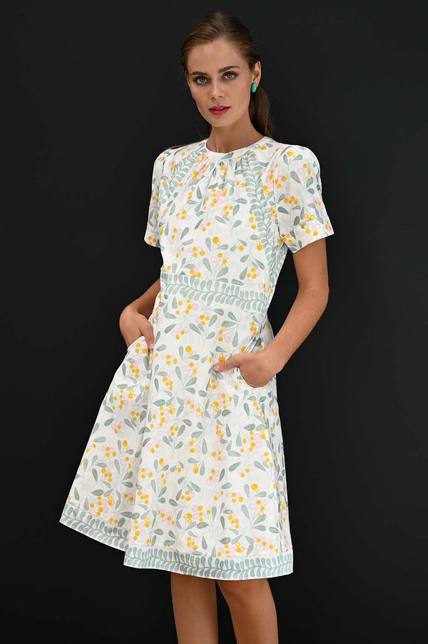 Oscar Dress Mini Berry Print
