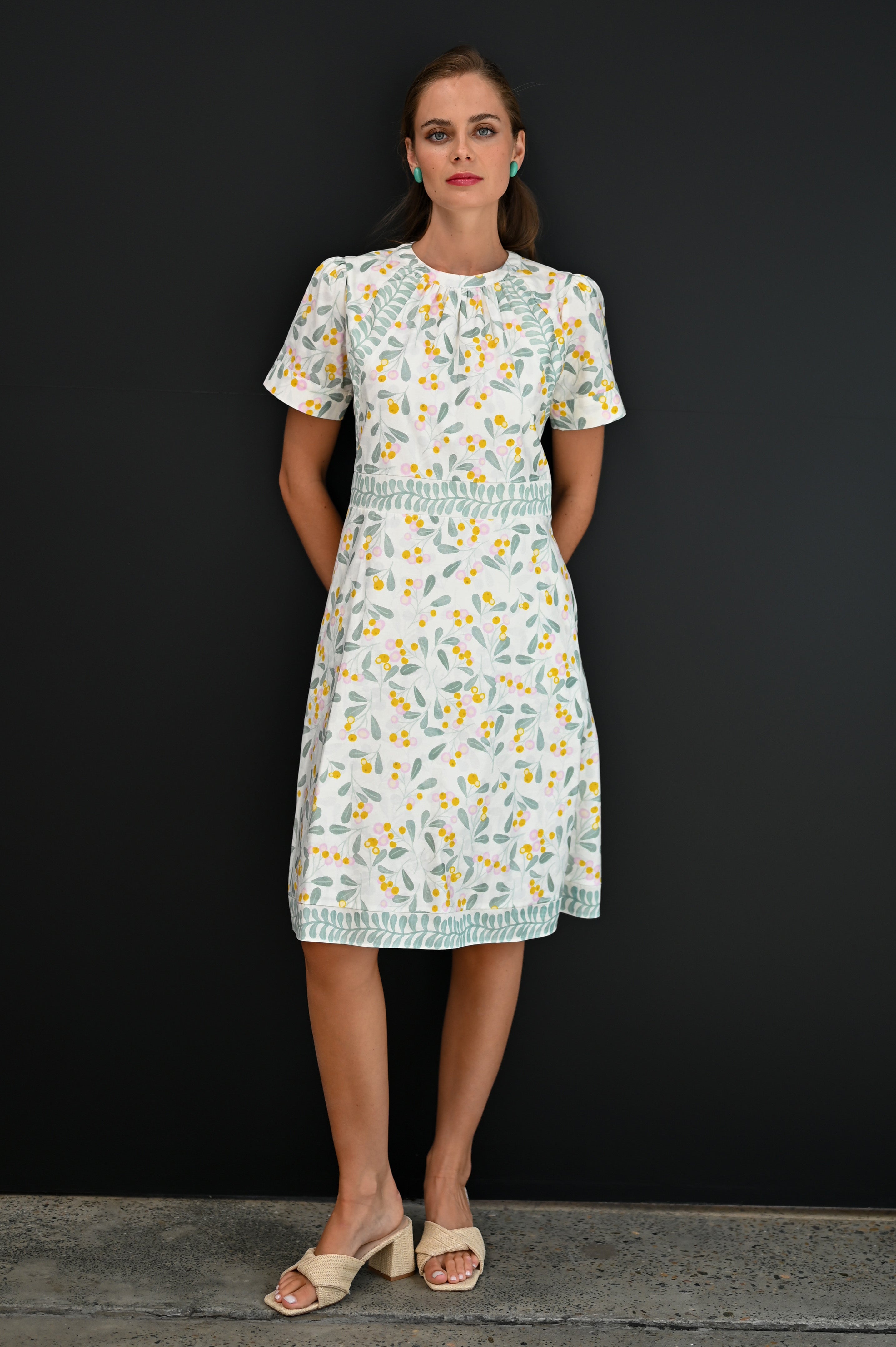 Oscar Dress Mini Berry Print