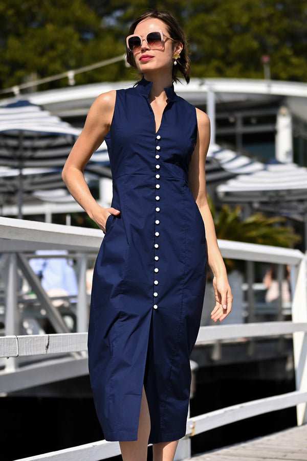 Farley Dress Navy