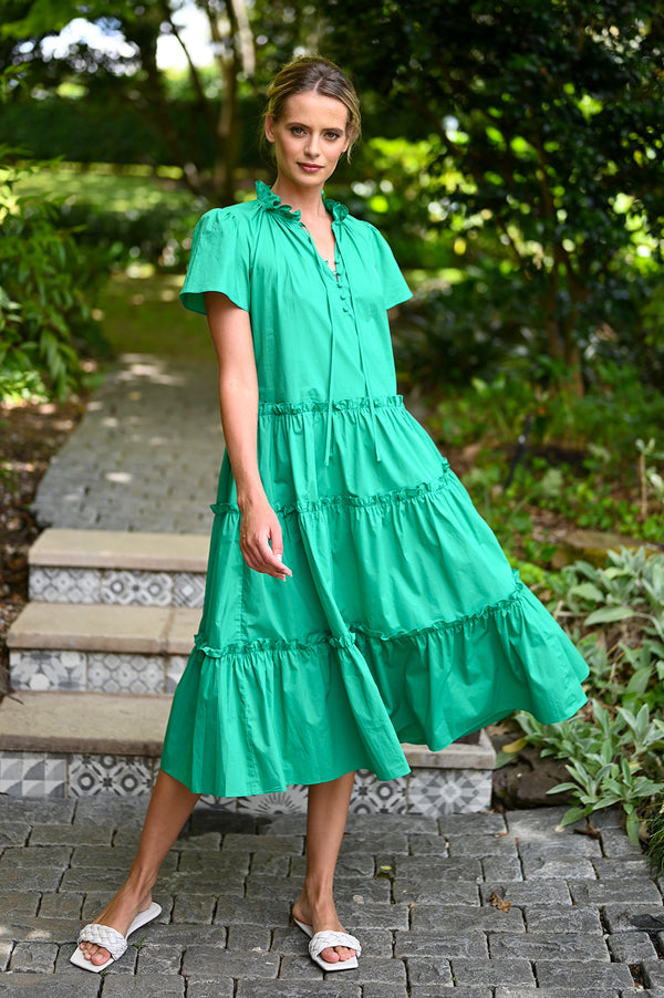 Bell Dress Green
