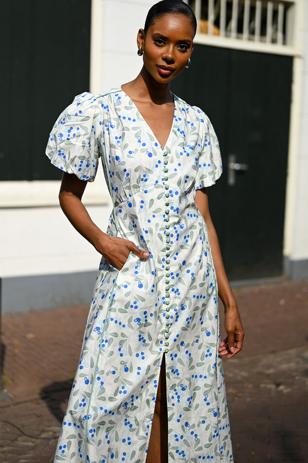 Anita Dress Berry Print