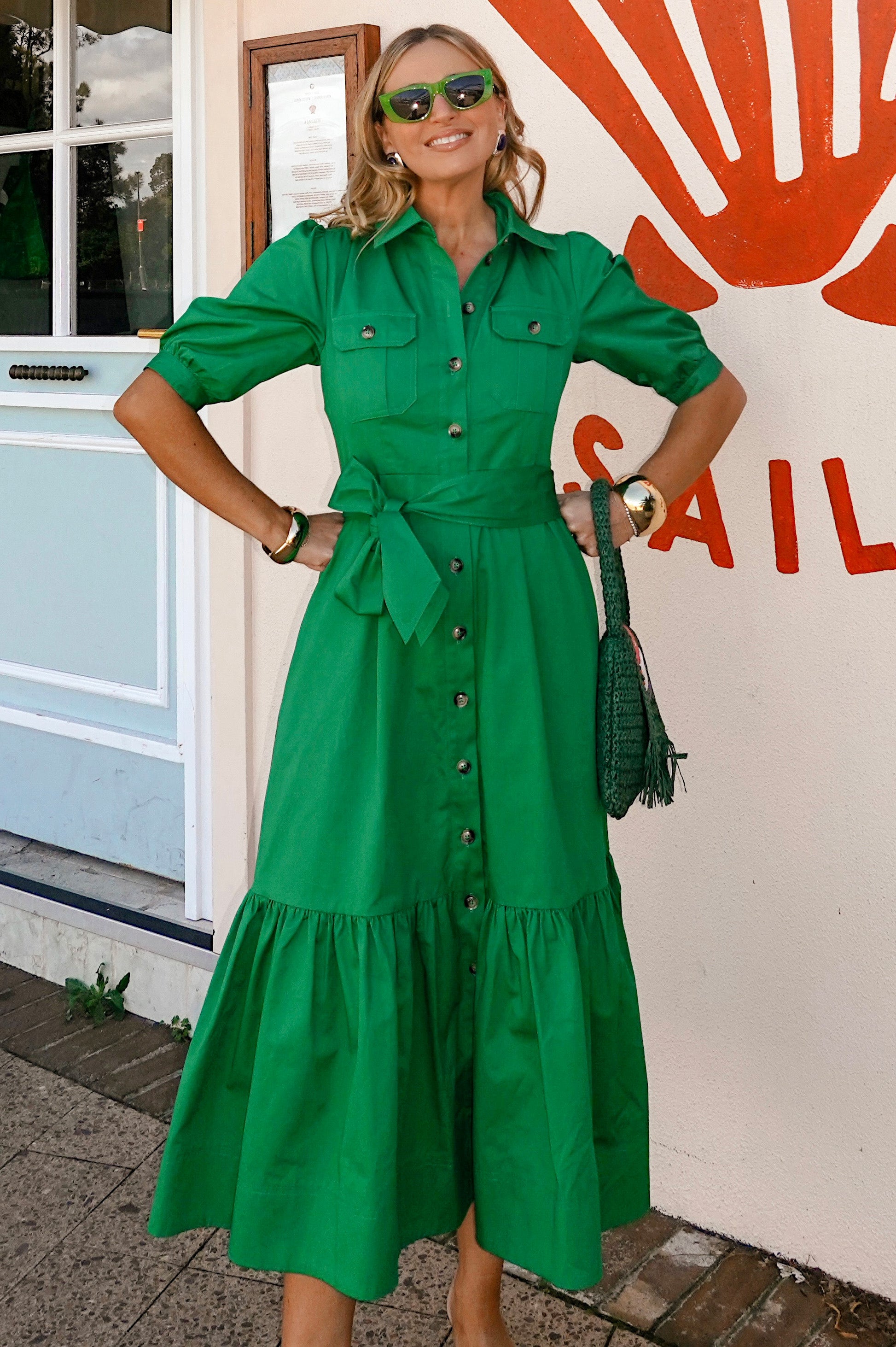 Odette Dress Green