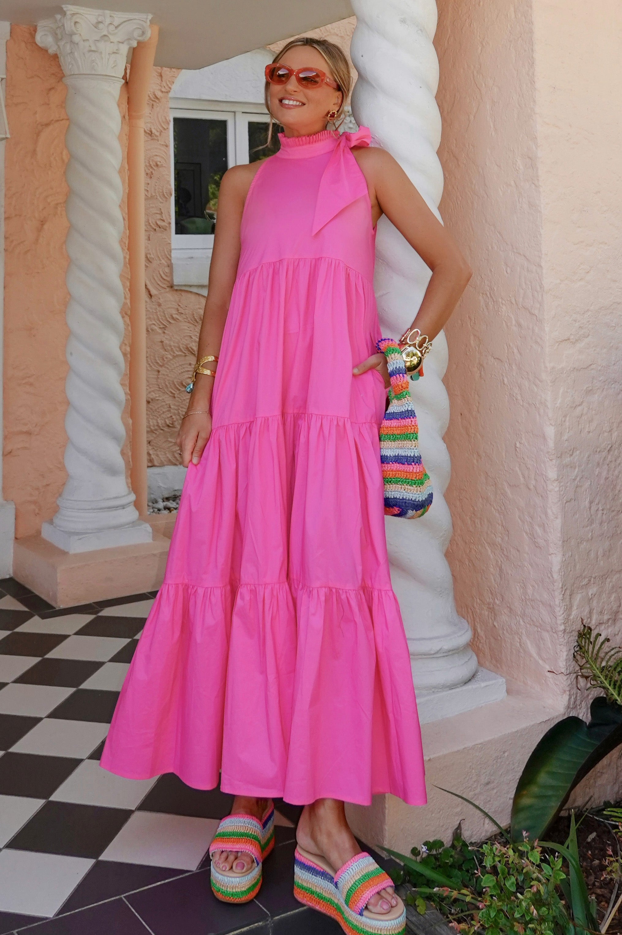 Helena Dress Pink – Wyatt Wylde