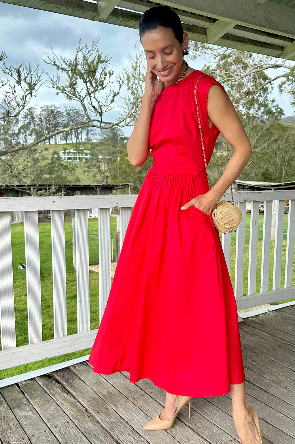 Abby Dress Red