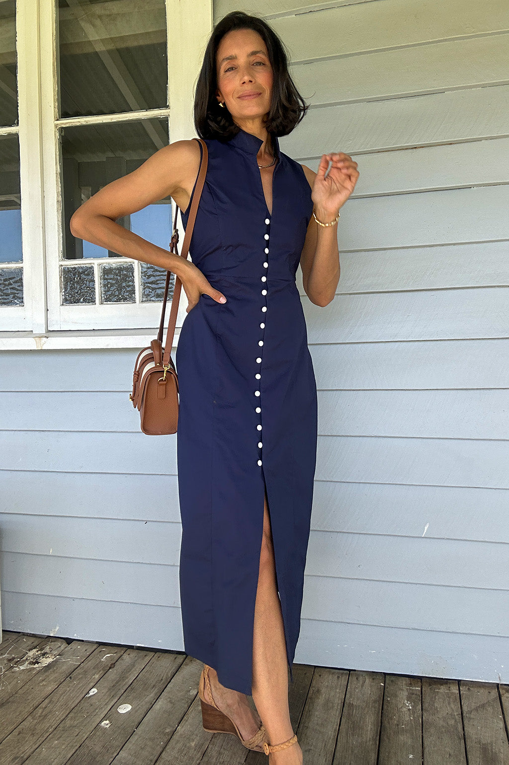 Farley Dress Navy