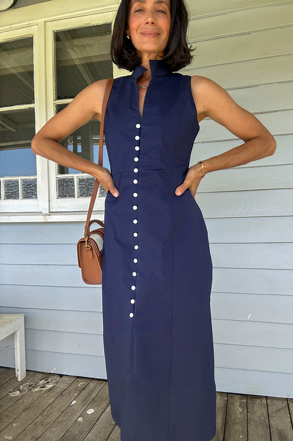 Farley Dress Navy