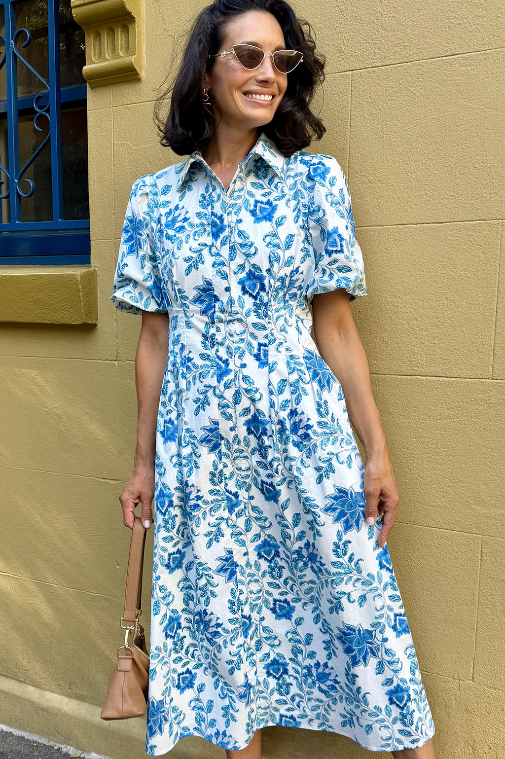 Axel Dress Blue Botanica