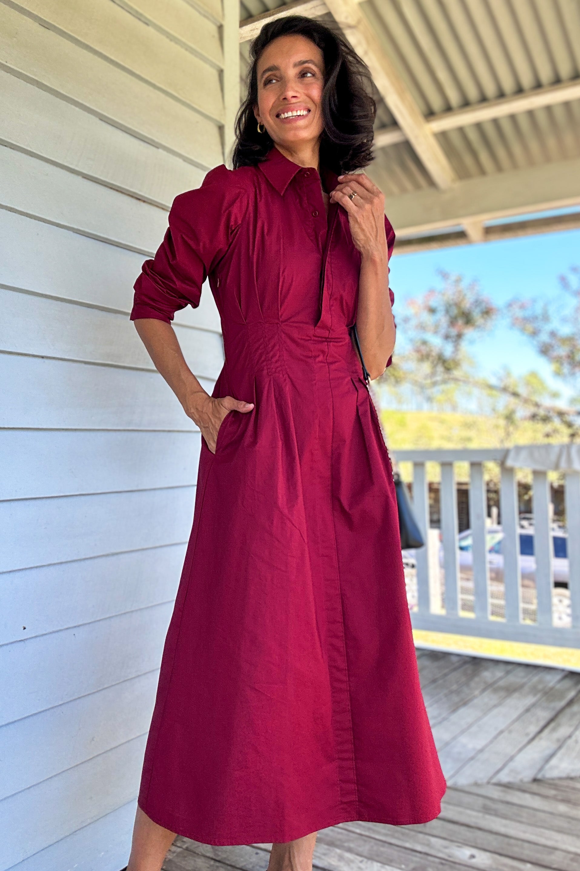 Axelle Dress Merlot