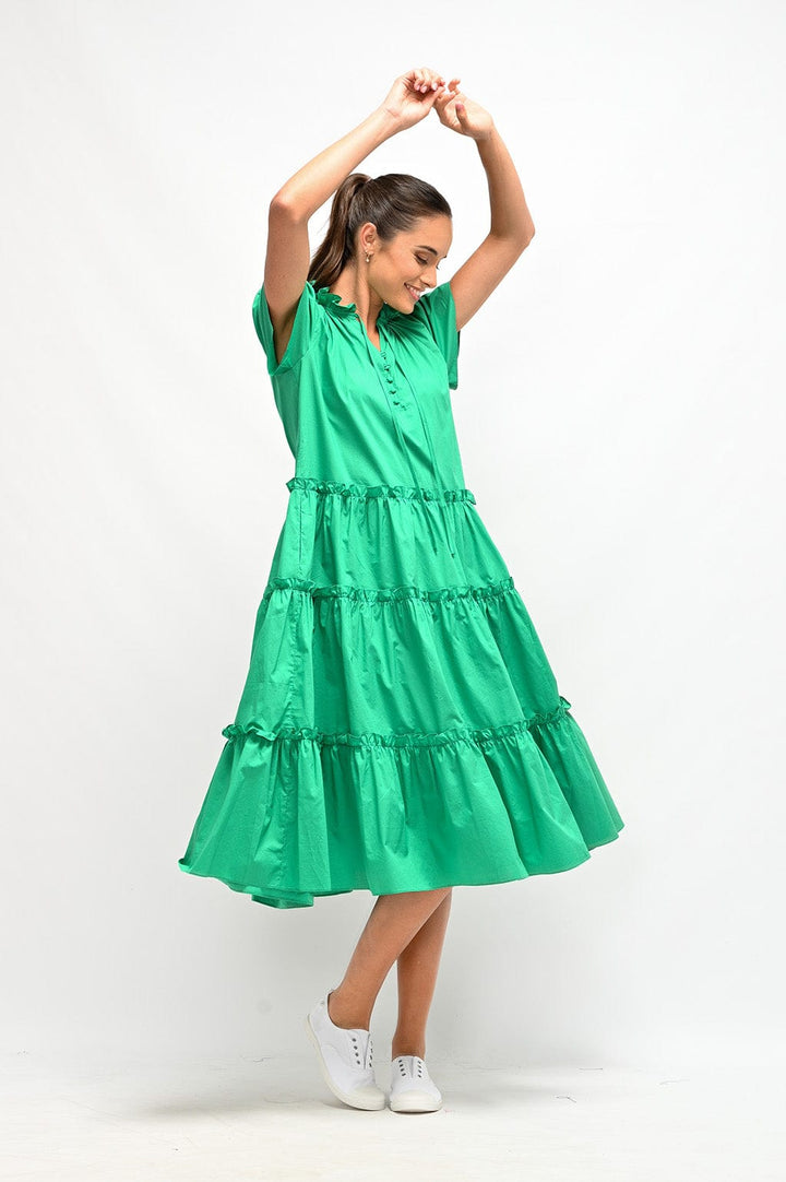 Wyatt Wylde Bell Dress Green