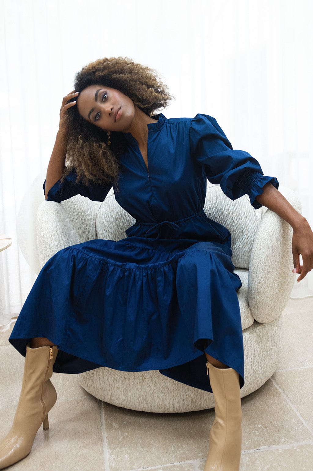 Wyatt Wylde Benett Dress Navy