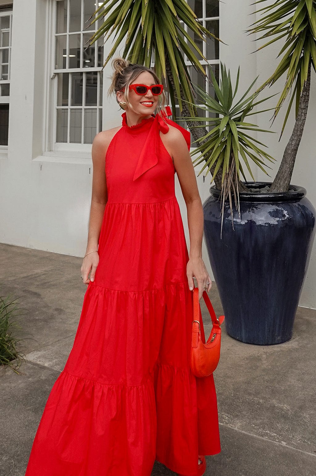 Helena Dress Red M Helena Dress Red M
