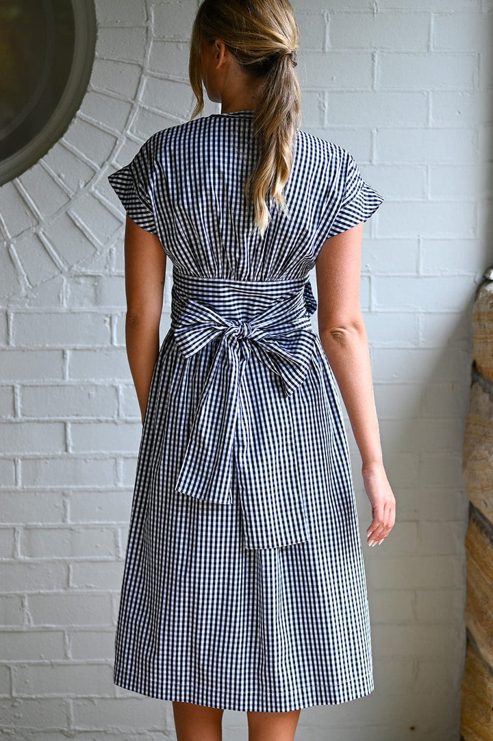 Wyatt Wylde Kennedy Wrap Dress Gingham