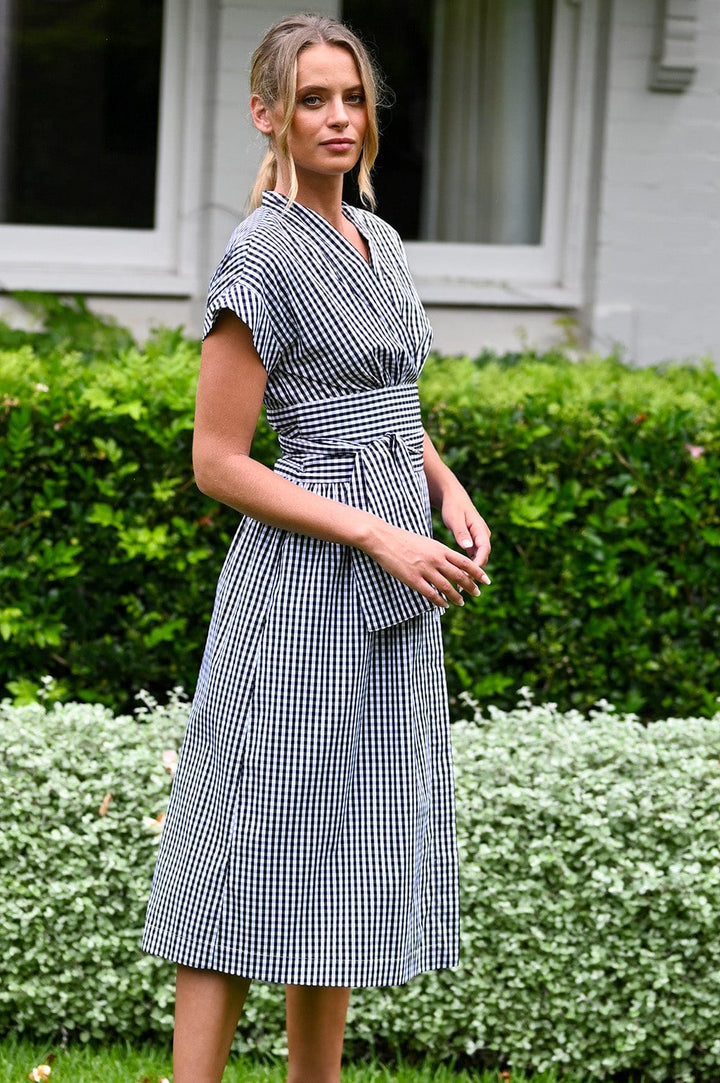 Wyatt Wylde Kennedy Wrap Dress Gingham