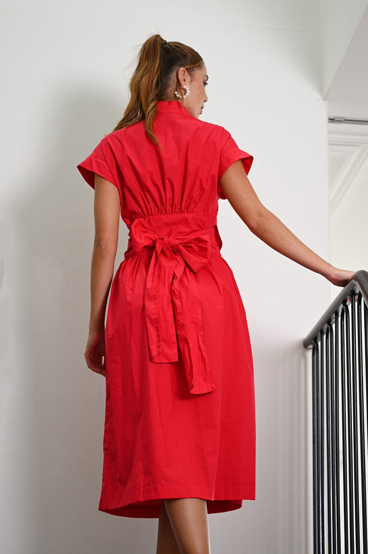 Wyatt Wylde Kennedy Wrap Dress Red