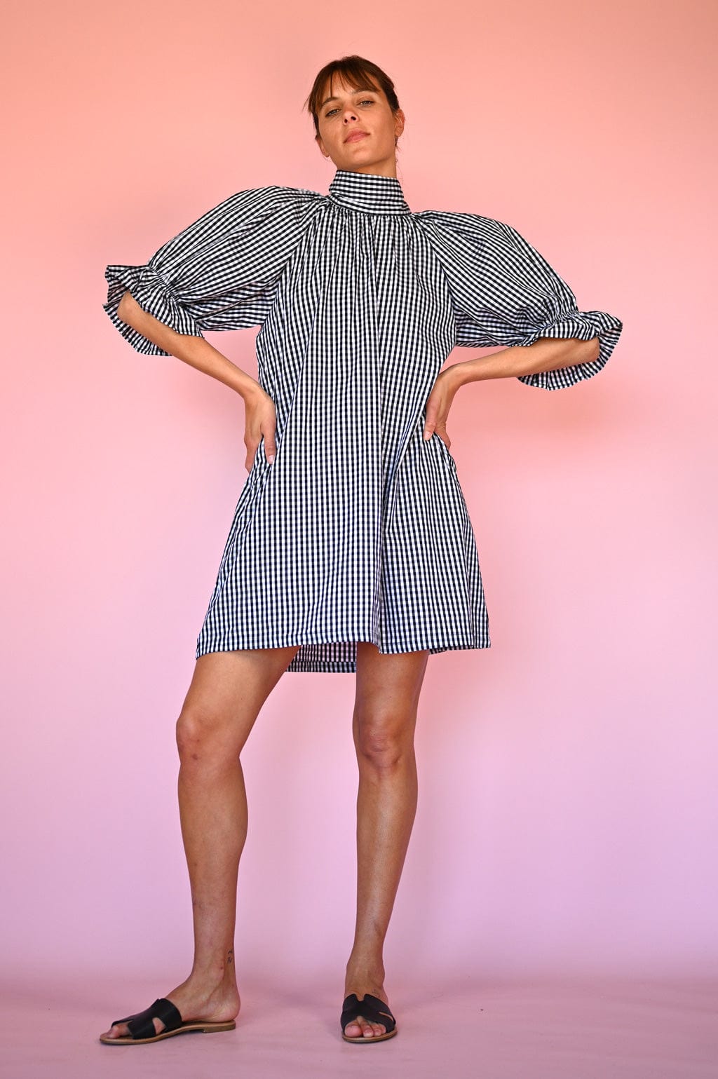 Wyatt Wylde Adrian Reversible Dress Gingham