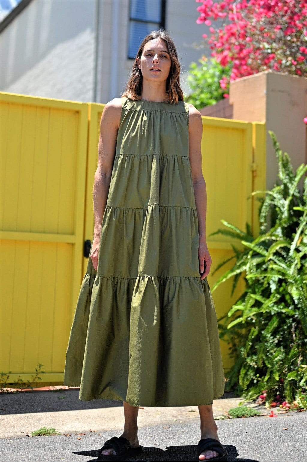 Wyatt Wylde Florence Dress Khaki